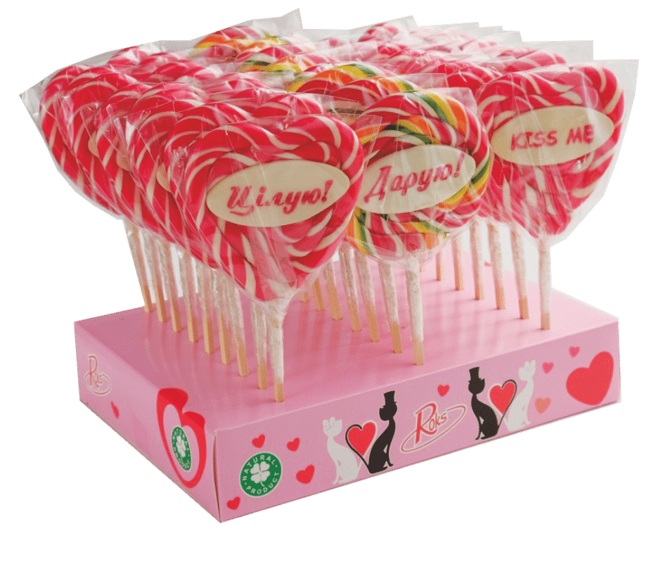 Льодяники Roks "Lollynames" (24)