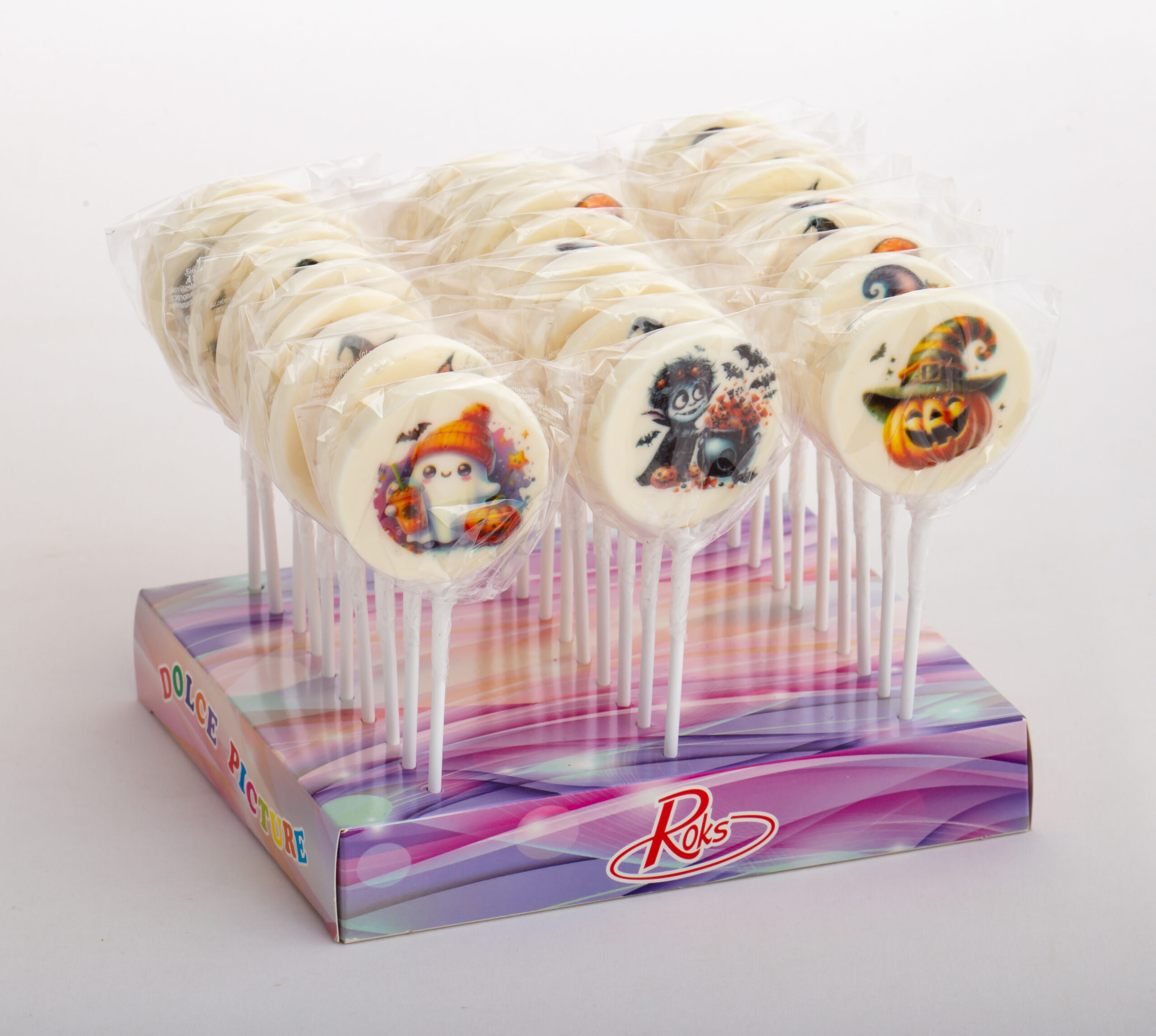 Льодяники DOLCE PICTURE HALLOWEEN на паличці (2X)